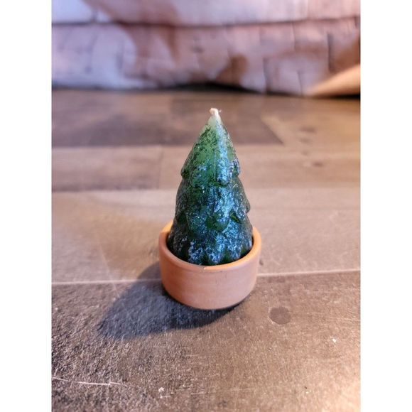 Pine tree candle xmas decor figure - Picture 2 of 4